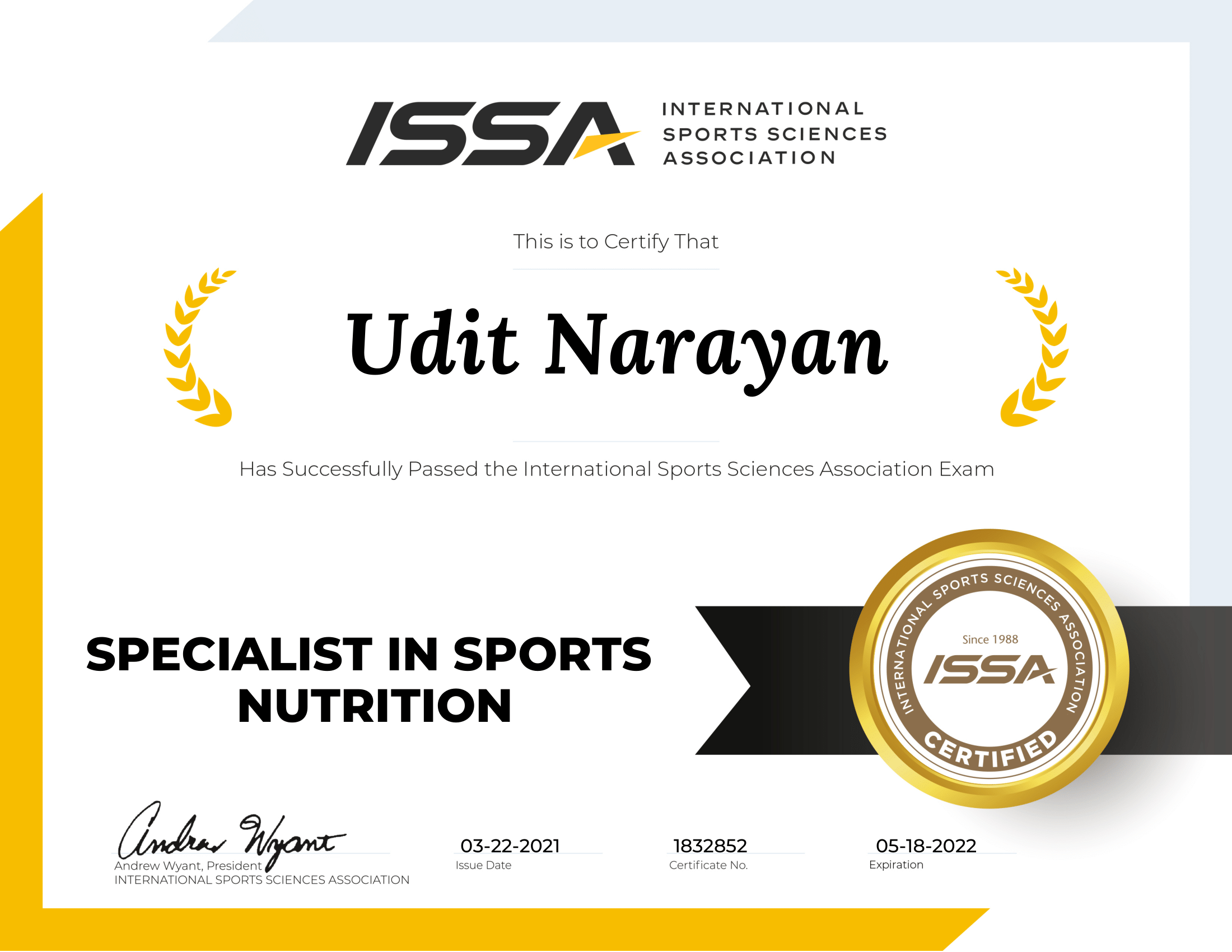 Udit Narayan Bodybuilding Sports Nutrition Fitness Coach
